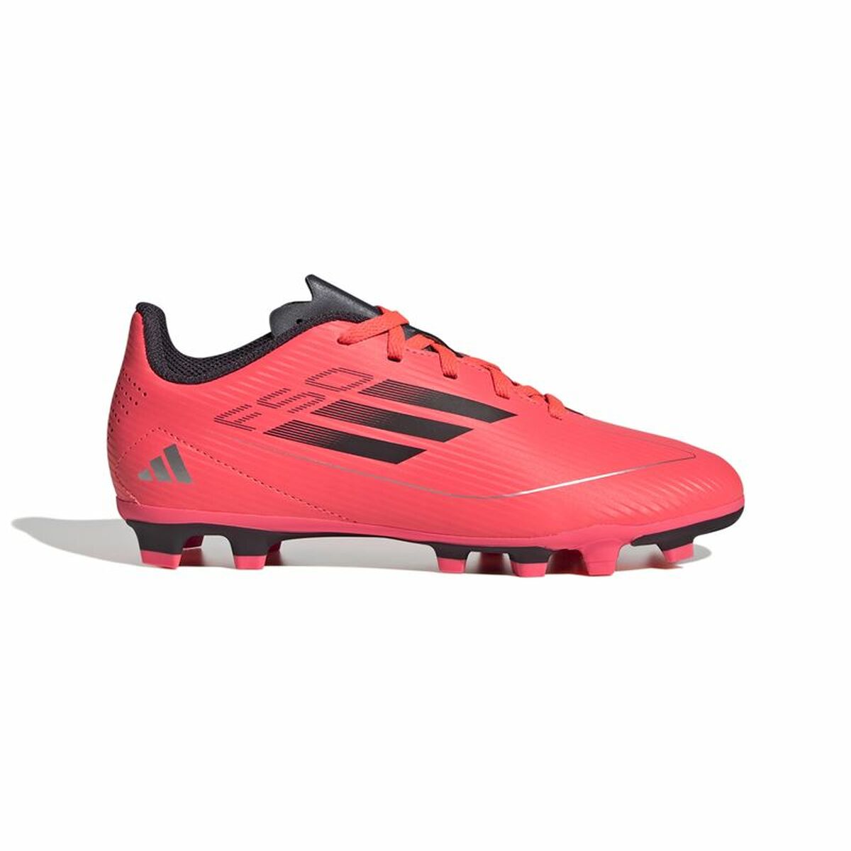 Childrens Football Boots Adidas F50 Club FxG Pink Crimson Red-0
