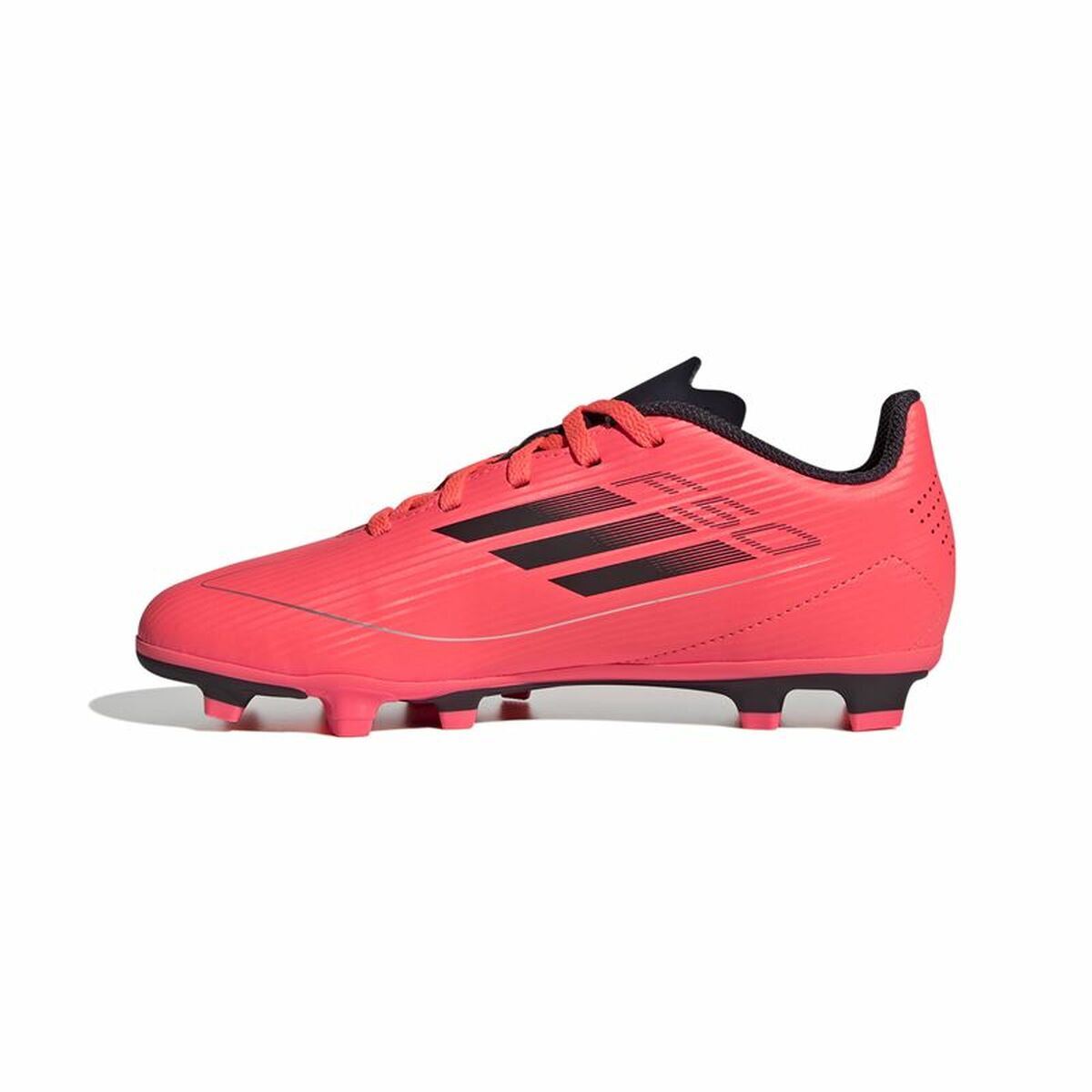 Childrens Football Boots Adidas F50 Club FxG Pink Crimson Red-6