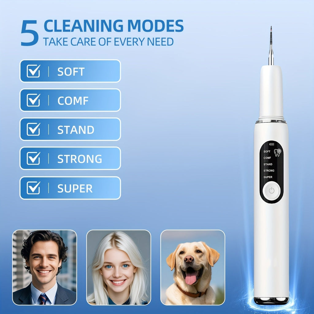 Electric Tooth Cleaner Rechargeable with LED & 5 Modes-1