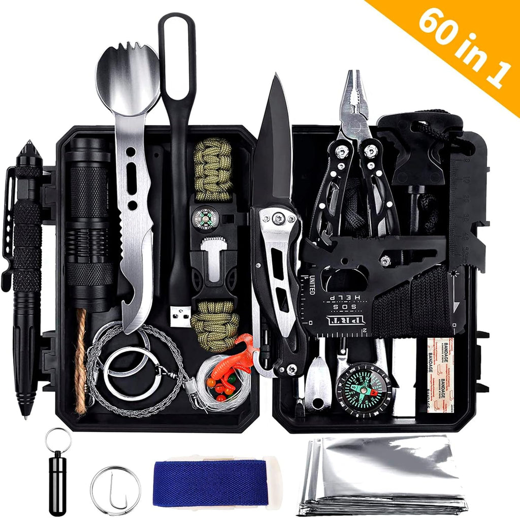 VOTAGOO® Emergency Survival Gear Kits 60 in 1-1