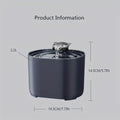 Smart USB-Powered 2.2L Pet Water Fountain for Cats and Dogs - Black