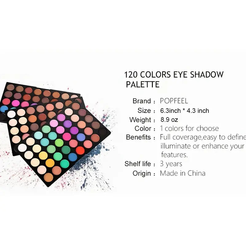 Glam with the POPFEEL Mini Eyeshadow Palette 3-in-1 Set. Create Stunning Eyes Professional Precision-3