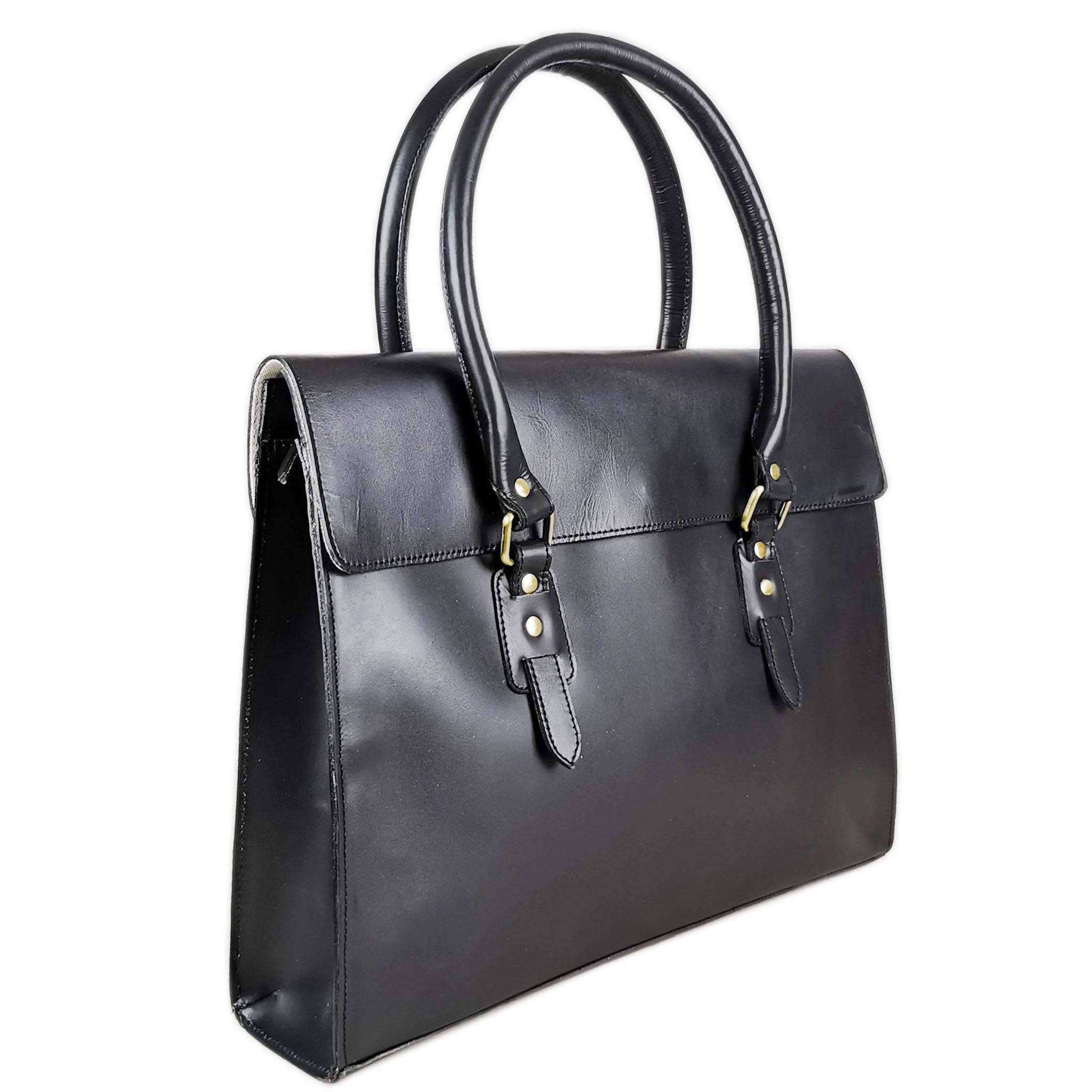 The Signature 17" Bag, Black Flap