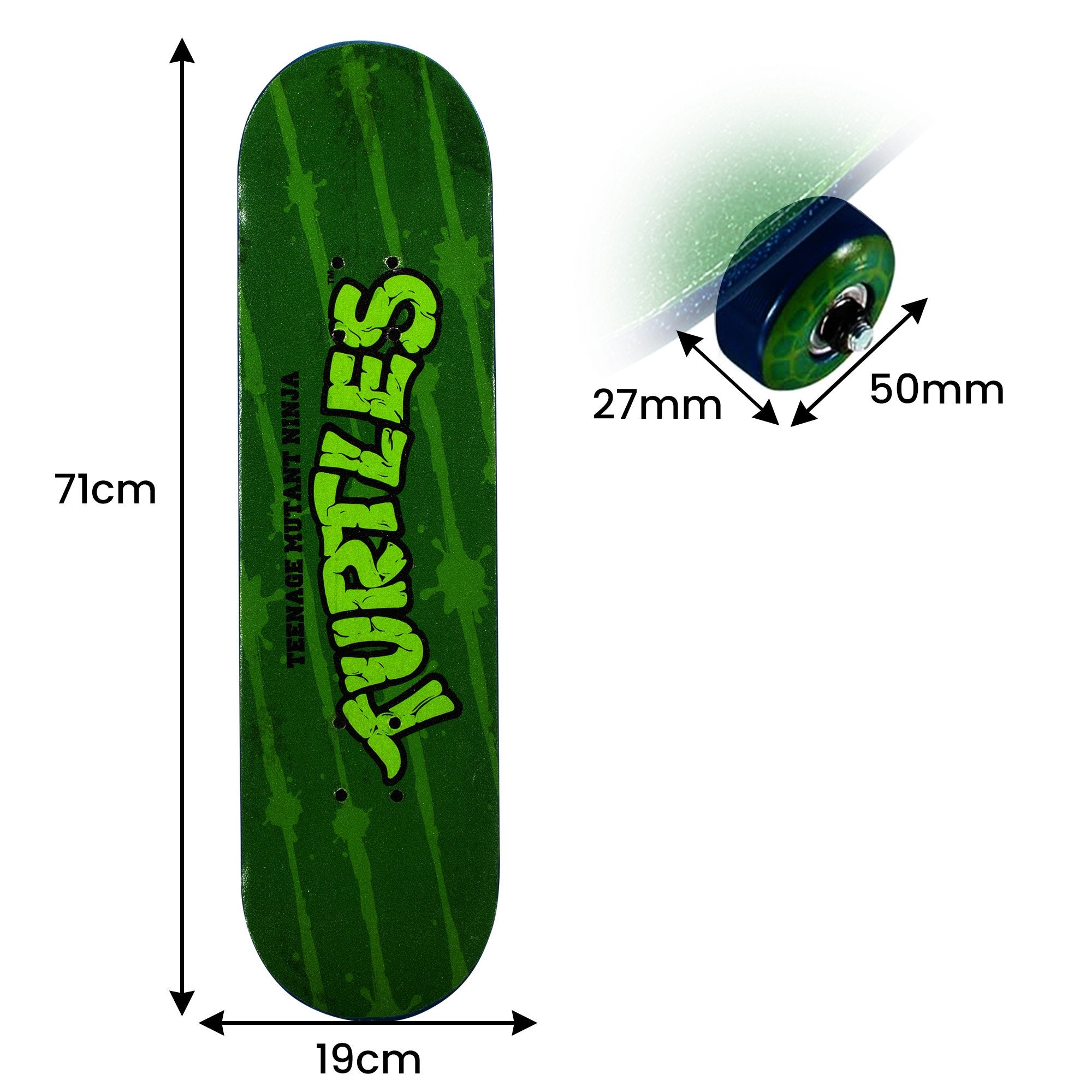 NNEDPE Teenage Mutant Ninja Turtles 28-inch Turtle Time Popsicle Skateboard-2