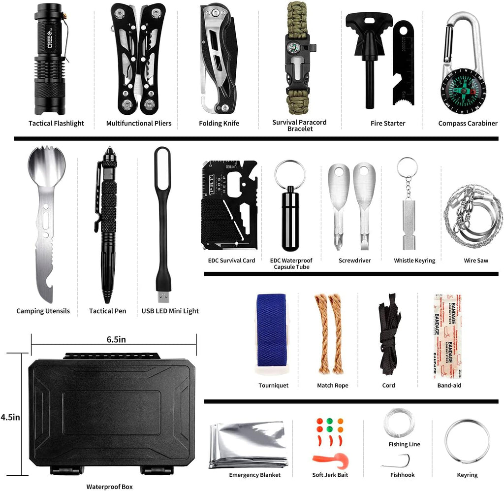 VOTAGOO® Emergency Survival Gear Kits 60 in 1-4