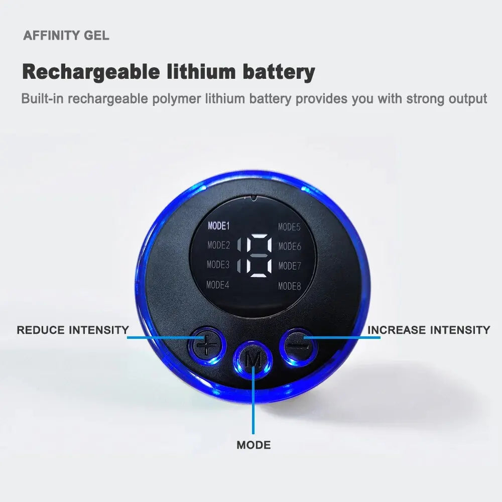 NNEOBA Abdominal Muscle Trainer EMS Fitness Belt Blue-2