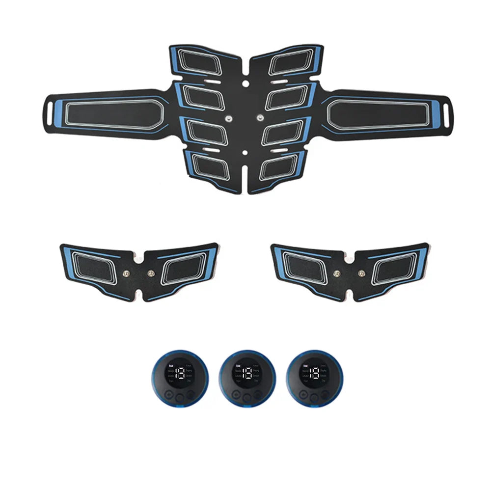 NNEOBA Abdominal Muscle Trainer EMS Fitness Belt Blue-0