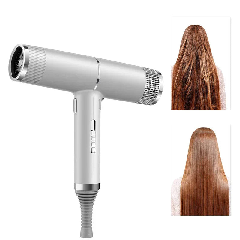 NNEOBA Strong Wind Hair Dryer with Blue Light & Anion Technology-4