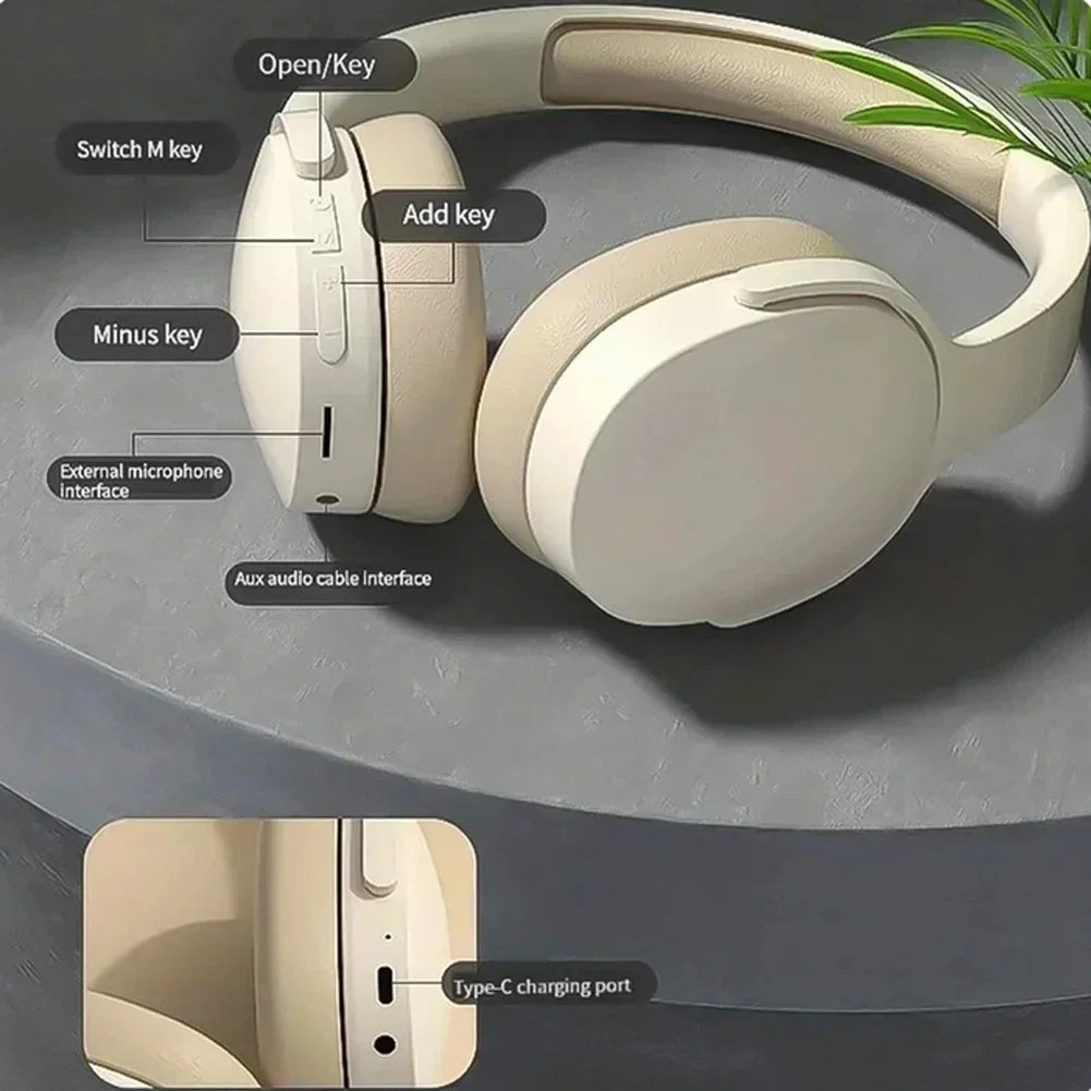 NNEOBA Bluetooth Wireless Headphone Khaki-3