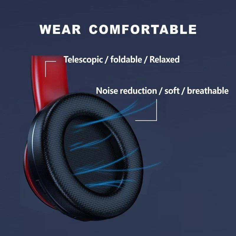 NNEOBA Over-Ear Foldable Wireless Headphone Black-3