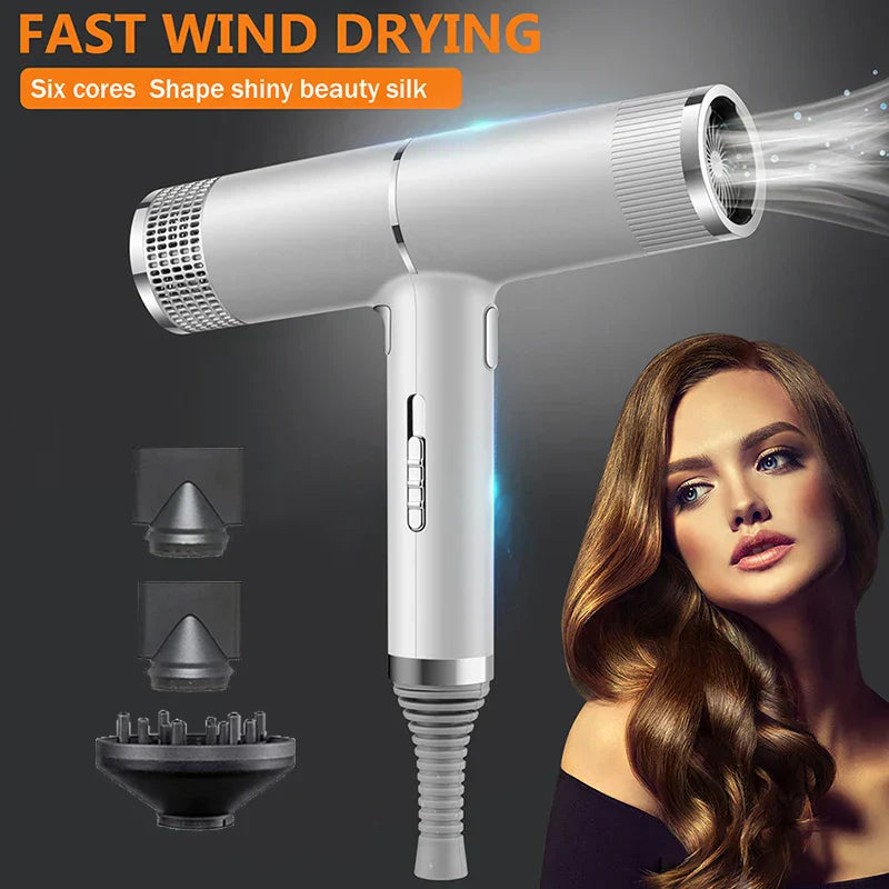 NNEOBA Strong Wind Hair Dryer with Blue Light & Anion Technology-2