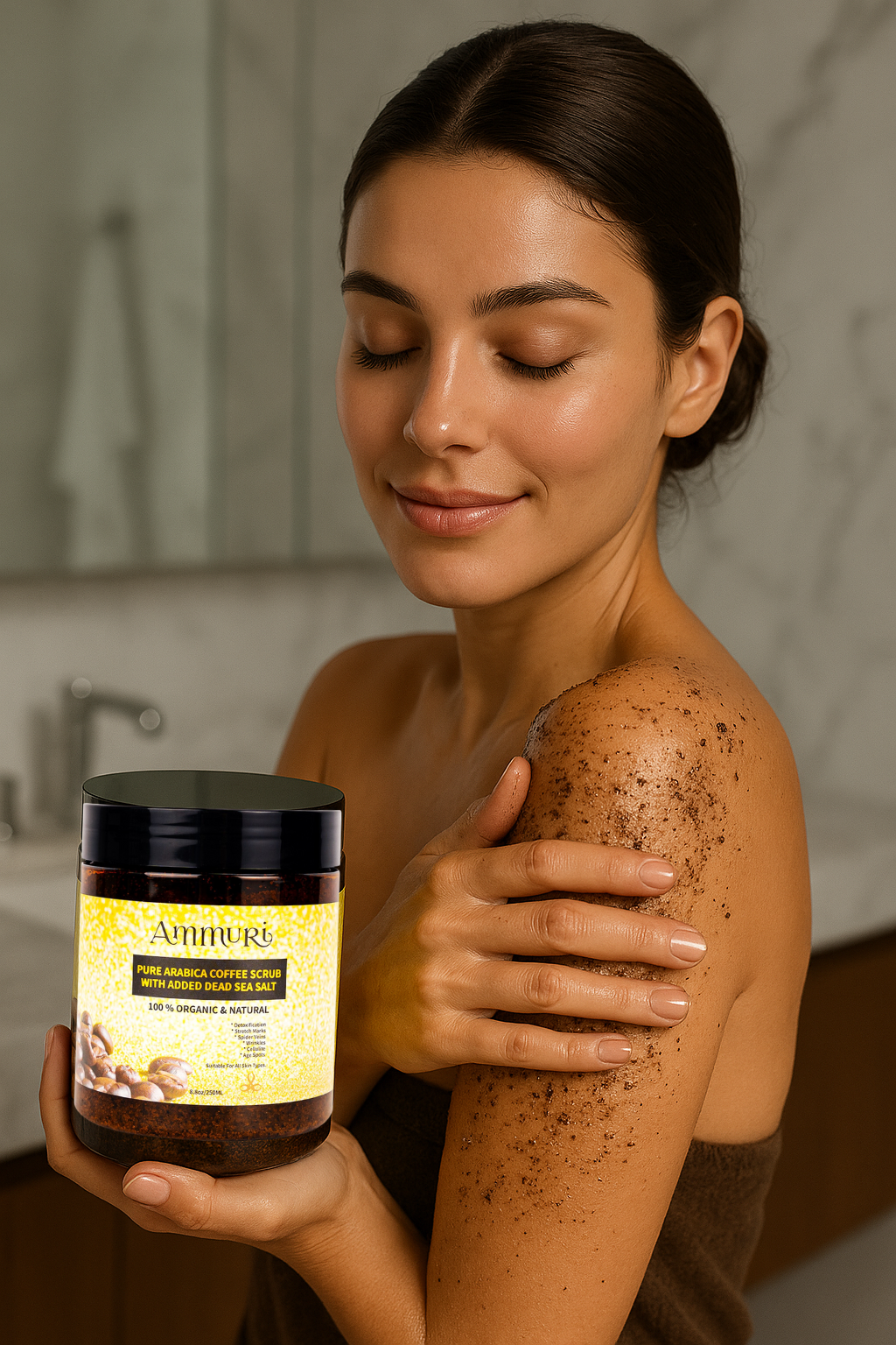 Ammuri Organic Coffee Scrub for Skin - Arabica Face Mask-0