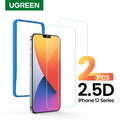 NNEDSZ  20338 2.5D Full Cover HD Screen Tempered Protective Film for iPhone 12/6.7  Twin Pack-0