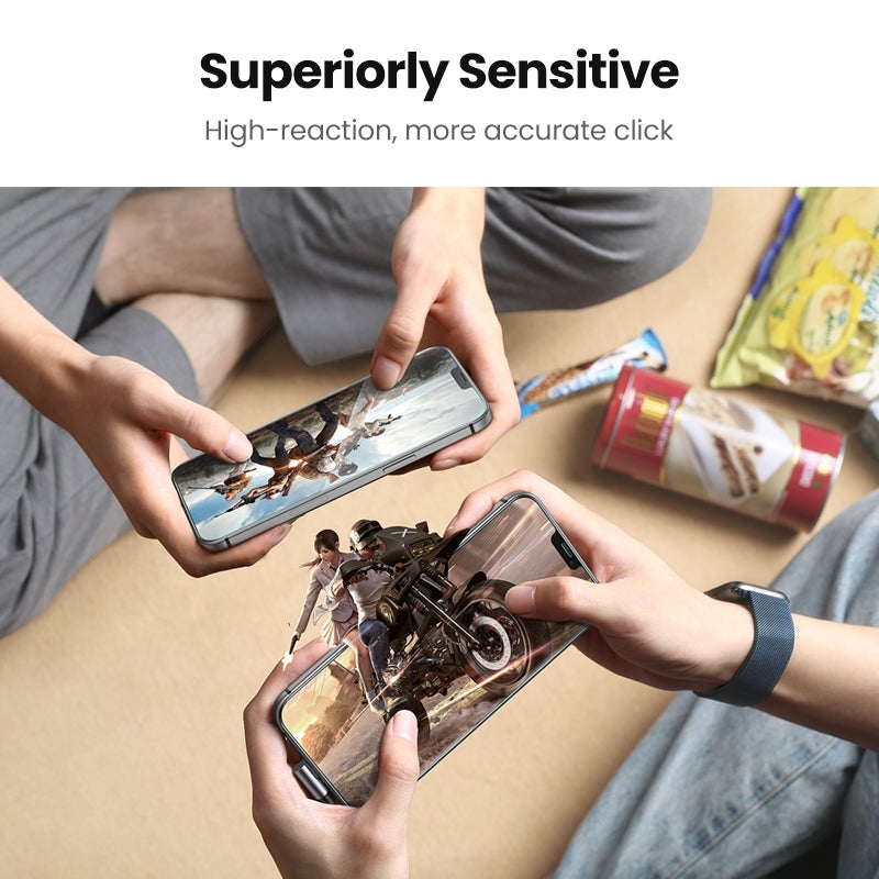 NNEDSZ  20338 2.5D Full Cover HD Screen Tempered Protective Film for iPhone 12/6.7  Twin Pack-1