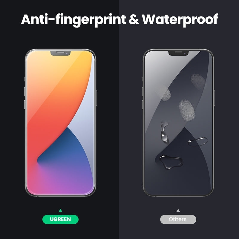 NNEDSZ  20338 2.5D Full Cover HD Screen Tempered Protective Film for iPhone 12/6.7  Twin Pack-2