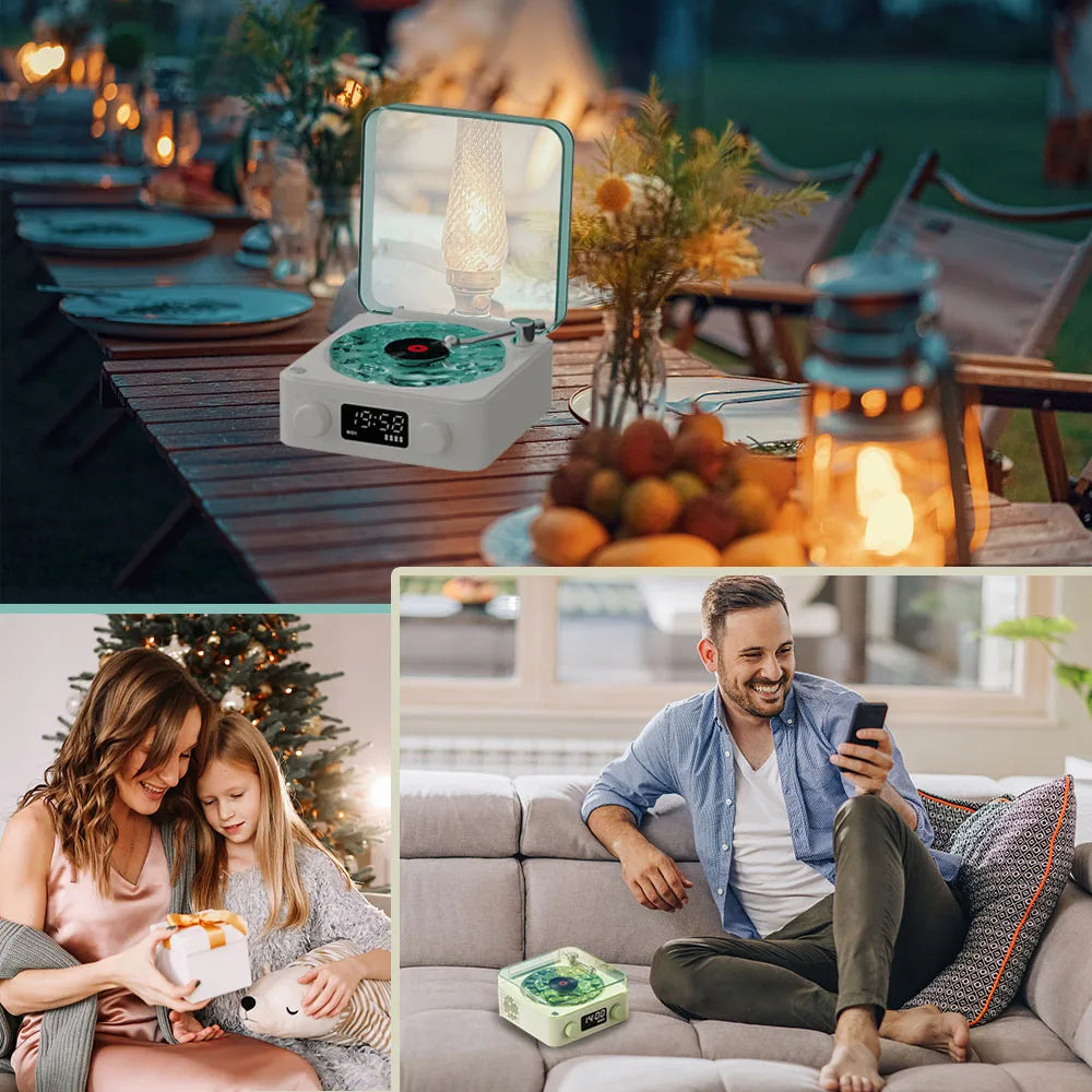 NNEDSZ Black, KW03 Bluetooth Sleep Sound Machine - Retro Design with 1500mAh Battery-4