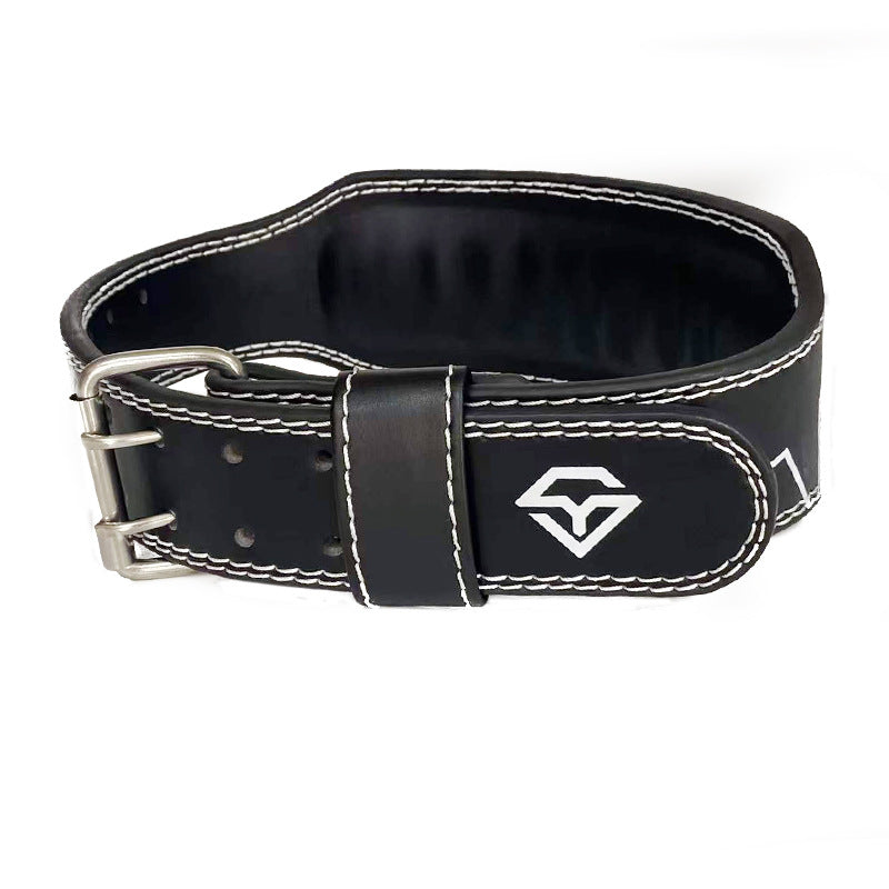 NNEDSZ Size M Black Professional Weightlifting Belt with Sponge Padding for Deep Squat and Deadlift - Men and Women Fitness Support-1