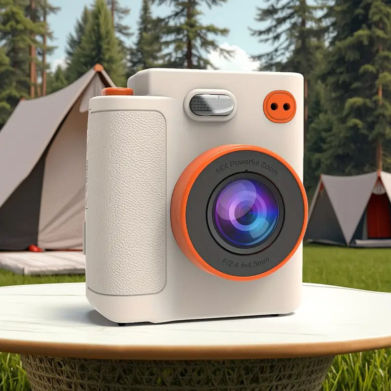 NNETM Kids Print Camera 1080P with Vintage Paper-2